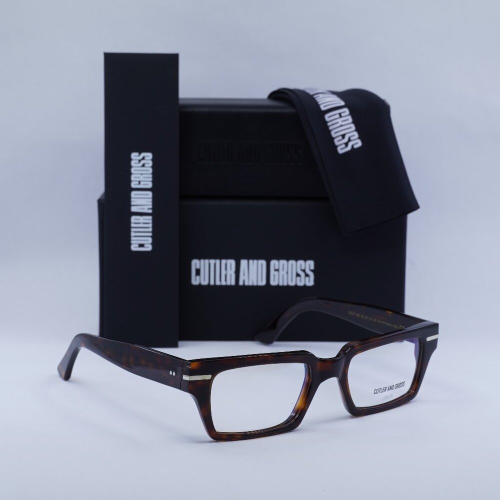 Cutler and Gross Tortoise Shell Glasses NWOT